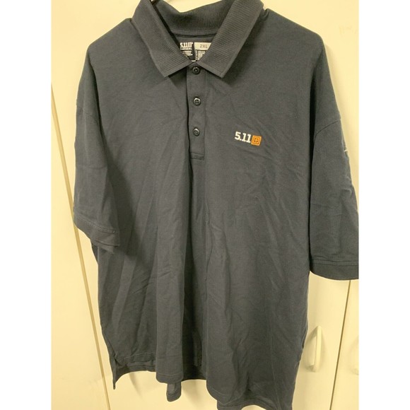 5.11 Tactical Shirt M 2XL Paramount Polo Black Pen Pocket Snap Button Workwear - Picture 1 of 3